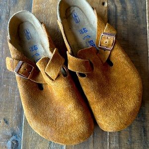 Birkenstock Boston Whiskey Suede size 40